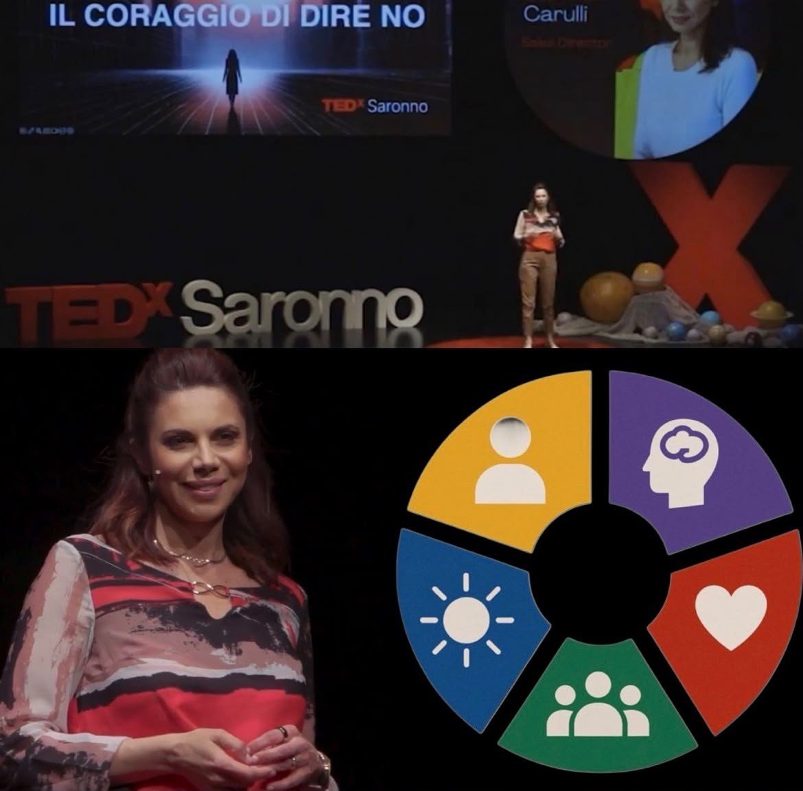 Carmen Carulli sul palco di TEDx Saronno